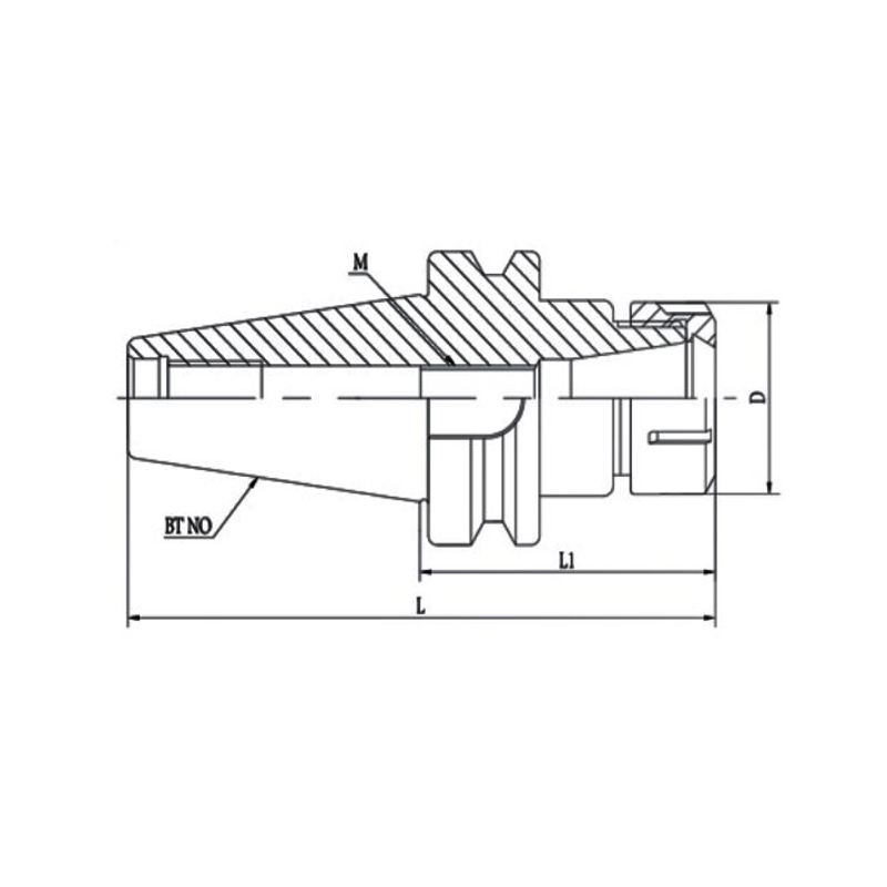 Tool system tool holder series: elastic collet tool holder