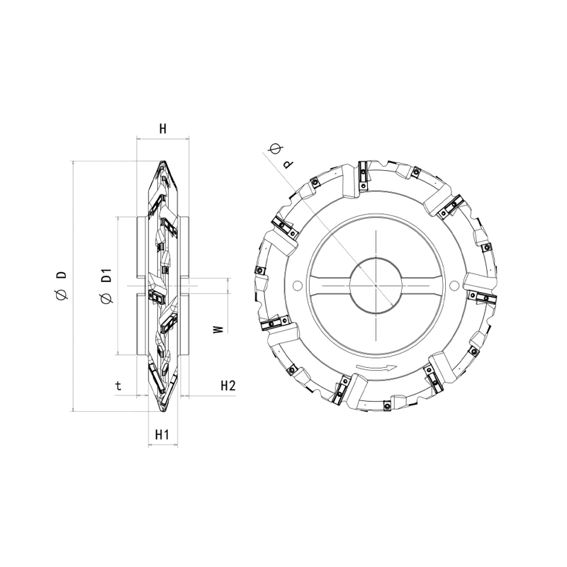 Gear Four-Station Fine Milling Cutter