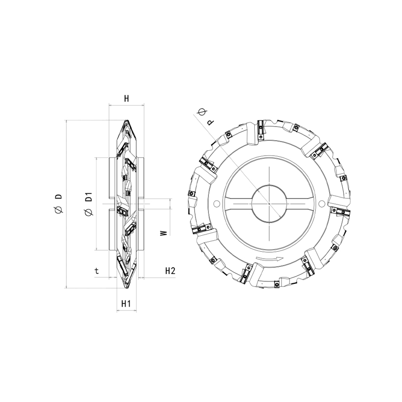 Gear Two-Station Fine Milling Cutter