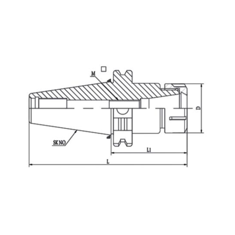 elastic collet tool holder
