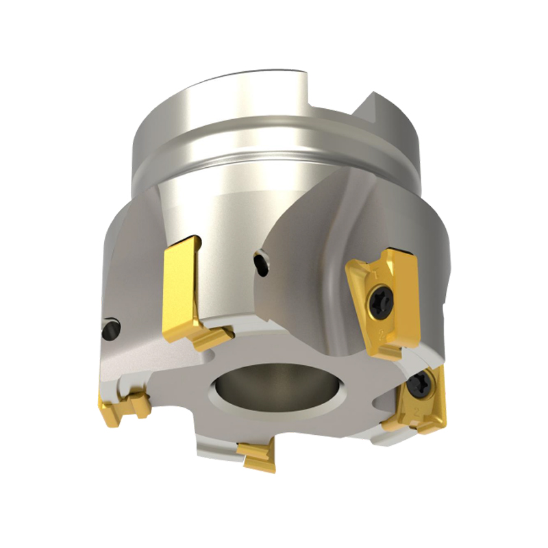 How does the cutting edge design and number of flutes of face milling cutters affect the machining results?