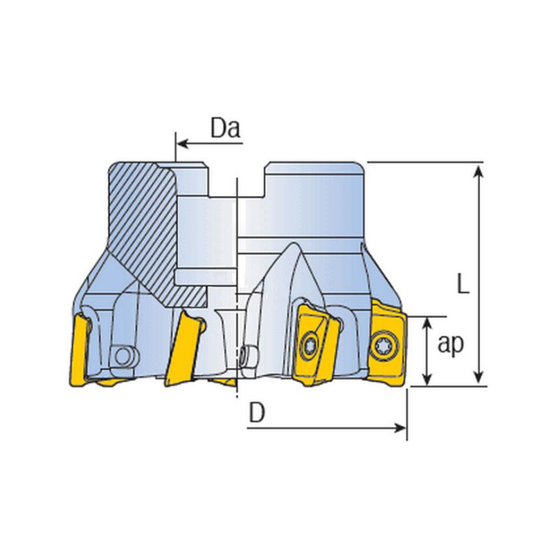 FACE MILL CUTTER，Kr=90°