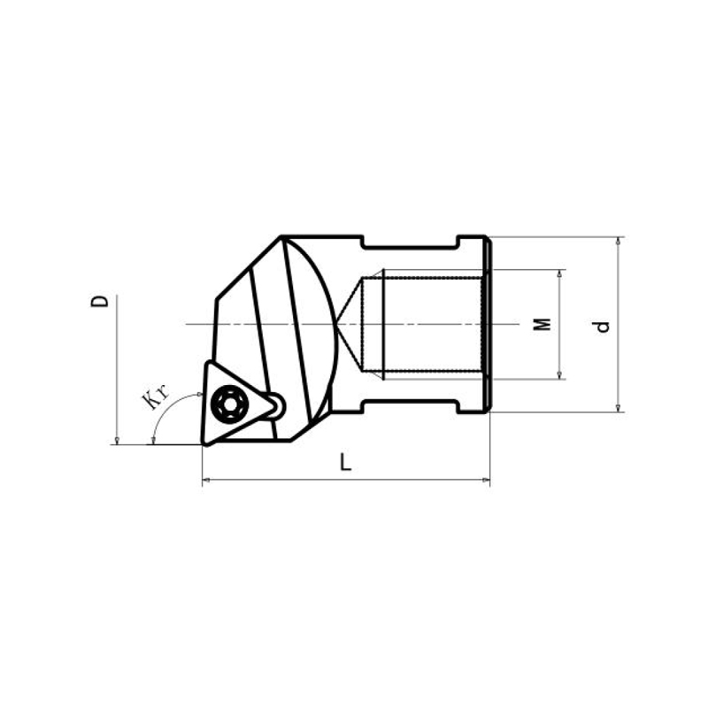 Small diameter fine boring head