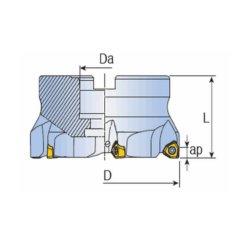 FACE MILL CUTTER，Kr=90°