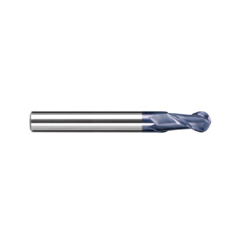 General purpose machining, two-flute straight shank ball  nose solid carbide end mill