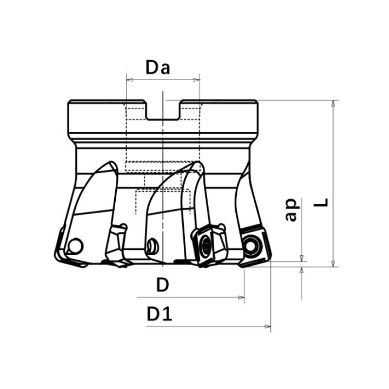 High FEED FACE MILL CUTTER