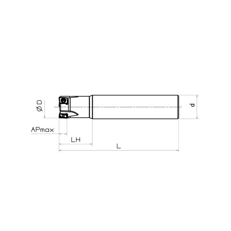 END MILL CUTTER，Kr=90°
